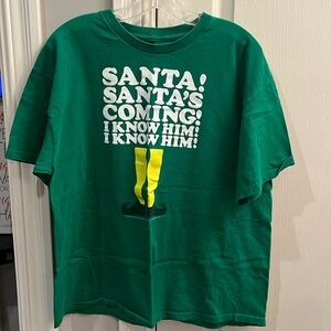 Elf Holiday Ugly Christmas t shirt. Size XL